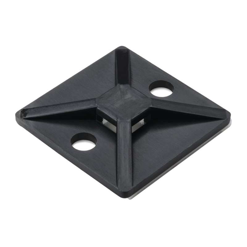 MB-Series Cable Tie Mount, Rubber Adhesive 1.12 x 1.12", Black 500/PK